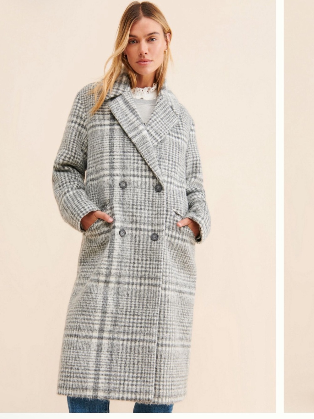 RD Style Mia Plaid Coat